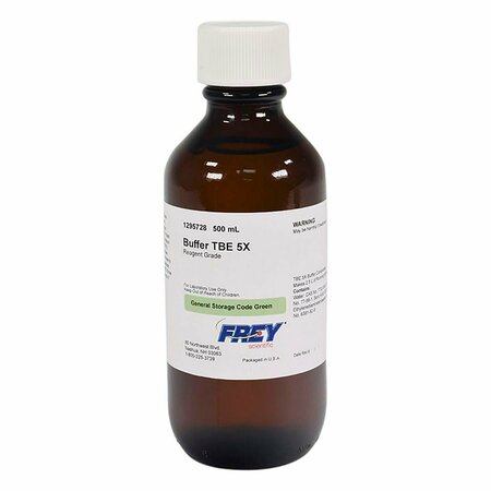 FREY SCIENTIFIC Tris Borate EDTA (TBE) Electrophoresis Buffer, 500 mL, Reagent Grade TT0280-500ML